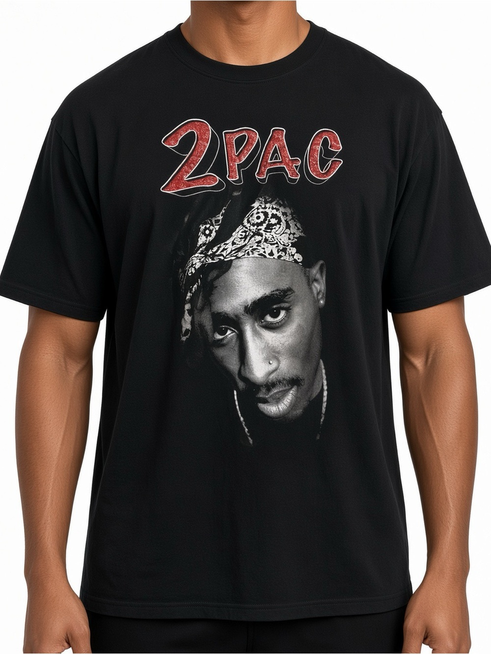 Tupac shirt short sleeve oversized L unisex